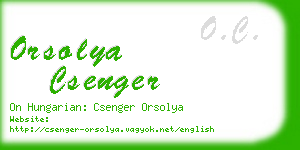 orsolya csenger business card